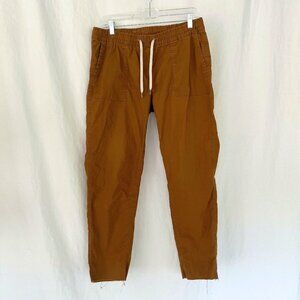 Vuori Brown Ankle Pants Raw Hem